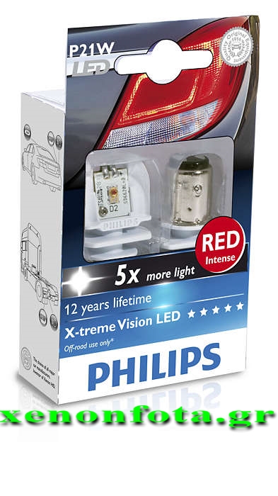Led Philips PR21/5W Κόκκινος φωτισμός Κωδικός 12899RX2 Τιμή σετ: 40 ευρώ