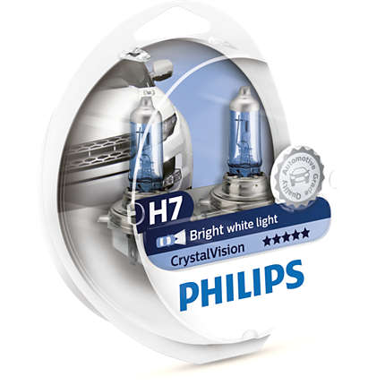 Λάμπες Philips Crystal Vision H7 4300K 55W Κωδικός 12972CVSM