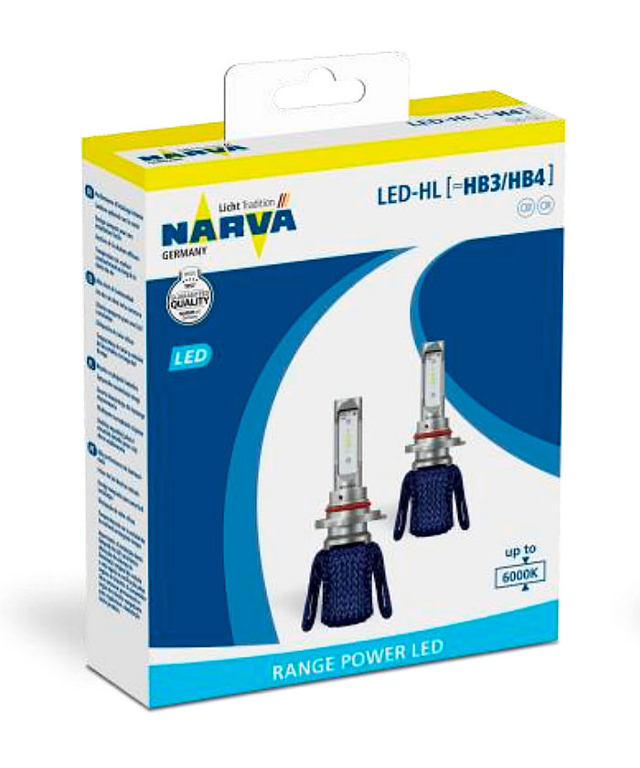Narva Led HB3/HB4 Range Power Κωδικός 18014 Τιμή Ζεύγους: 75 ευρώ