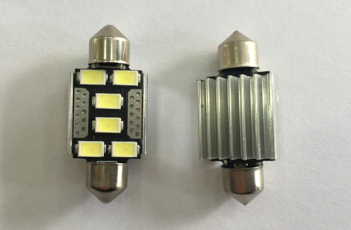 Led σωληνωτό 36mm Canbus 6 SMD Τιμή : 8 ευρώ