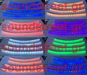 Εύκαμπτη μπάρα LED με πολλά χρώματα για εσωτερικό φωτισμό