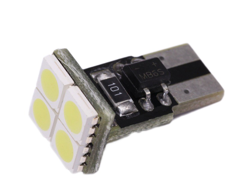 Led T10 Canbus 4 SMD Τιμή : 7 ευρω