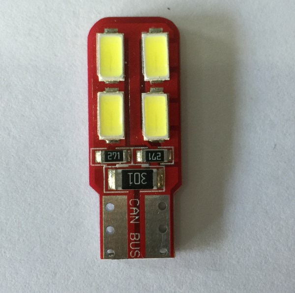 Led T10 Canbus 4+4 SMD Τιμή : 8 ευρώ