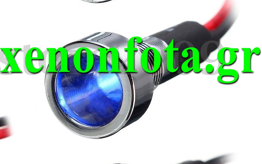 Ενδεικτικό Μεταλλικό Led Μπλε φωτισμός Κωδικός XF679 Τιμή: 5 ευρώ