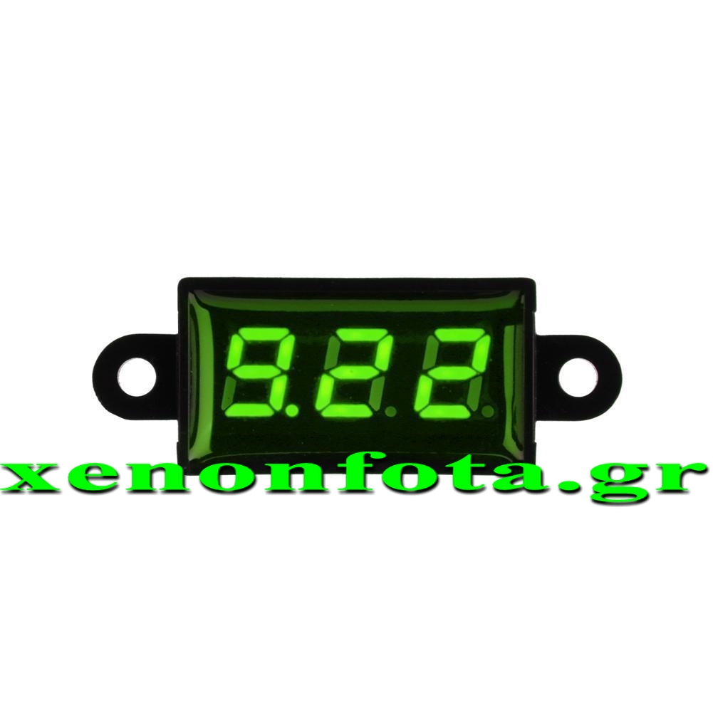 Βολτόμετρο ψηφιακό super mini αδιάβροχο 3.5-30V Πράσινα ψηφία Κωδικός XF703 Τιμή: 12 ευρώ