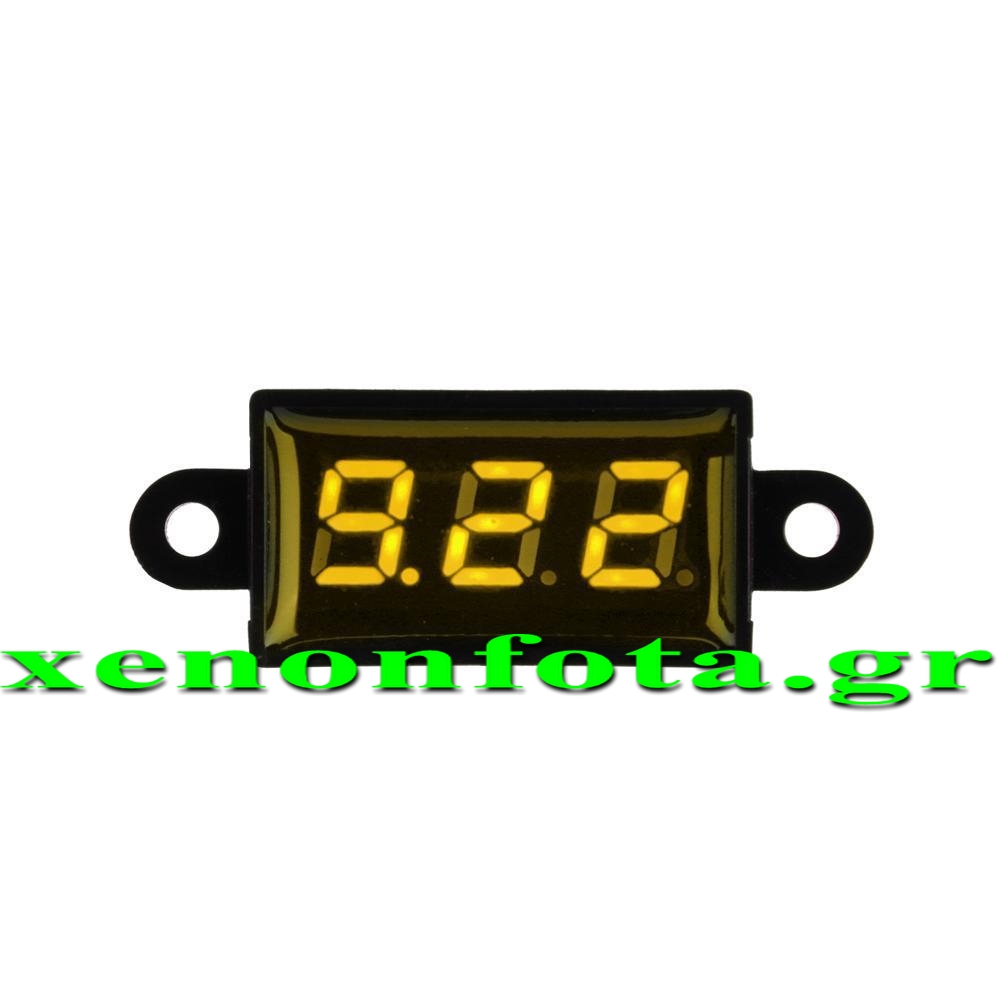 Βολτόμετρο ψηφιακό super mini αδιάβροχο 3.5-30V Πορτοκαλί ψηφία Κωδικός XF704 Τιμή: 12 ευρώ