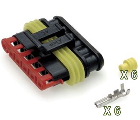Superseal 1,5mm Αρσενική 6 Θέσεων