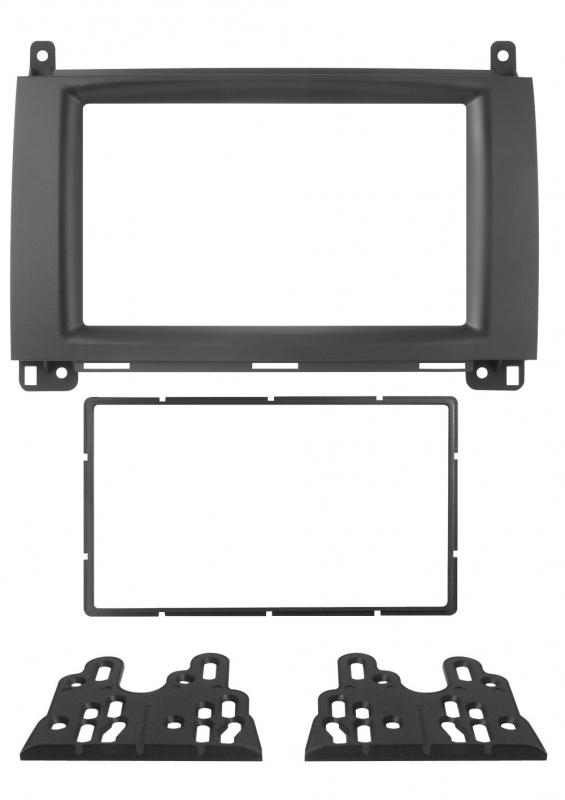 3/739 Πρόσοψη Mercedes A (W169) 12> - B 11> Μαύρο 2 DIN Kit