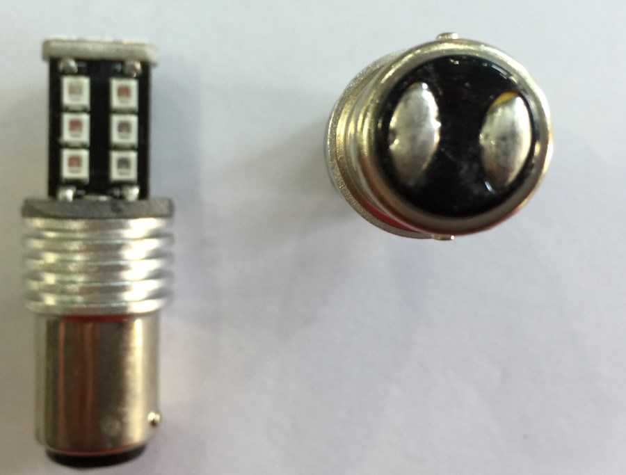 Διπολική Led BA15s Canbus 12+3 SMD Κόκκινο χρώμα Τιμή τεμαχίου : 14 ευρώ