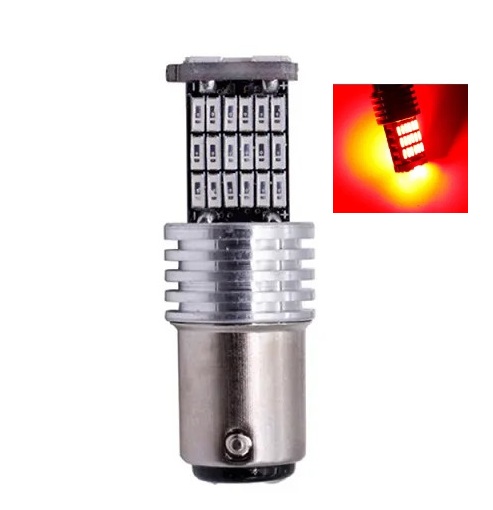 LED Διπολική BAY15d 1157 με 45 4014 SMD Λευκό φως 12V 